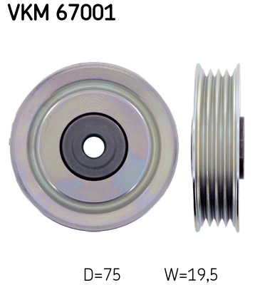 Rola ghidare/conducere, curea transmisie VKM 67001 SKF